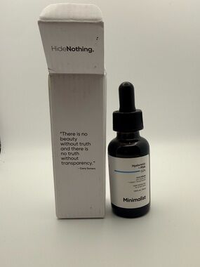 Minimalist Hyaluronic Acid + PGA 2% Face Serum for Deep Multi Level Hydration